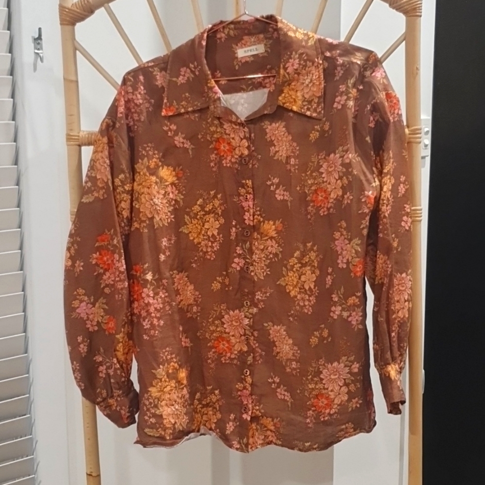 🐴 Spell - Meadowland Linen Blouse 🐴 - Picture 6 of 10